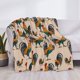 thumbnail image 3 of Fotbe Rooster Manta de Franela con Estampado, Manta Ultrasuave para Cama, Sofá, Auto, Hipoalergénica y Antibolitas-40"x30", 3 of 6