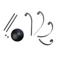 thumbnail image 3 of 36 Inch Tall Ornament Display Tree, Black Plated, Holds 24 Ornaments, 3 of 3