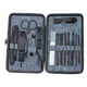 thumbnail image 1 of Full set denim black 18-piece nail clippers pedicure special tool kit in stainless steel, 1 of 5