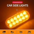 thumbnail image 3 of 12V 12LED Side Marker Tail Warning Light Lamp Car Breakdown Emergency Light Car Trailer Beacon Lamp LED Light Amber For Automobile Truck Motorcycle, 3 of 5