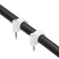 thumbnail image 4 of Unique Bargains 100 Packs 0.47 Inch Cable Clips, Ethernet Cable Clamps with Steel Nails, White, 4 of 6