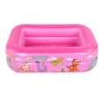 thumbnail image 2 of Baignoire Gonflable Carrée Résistante aux Rayures, Piscine Gonflable, pour Enfants Bébés Rose, 2 of 8