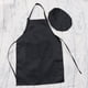 thumbnail image 4 of GOOHOCHY 1 juego de delantal para niños, gorro, delantales de cocina para jardín de infantes, delantal de repostería, baberos, delantal negro, talla M (delantal negro, gorro de chef), 4 of 7