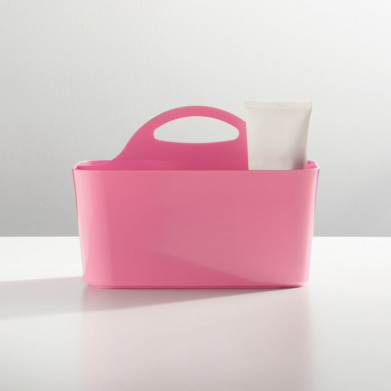 Mdesign Plastic Shower Caddy Storage Organizer Basket With Handle, Light  Pink : Target