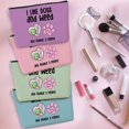 thumbnail image 4 of Bolsa de maquillaje Jeilink Funny Weed Green Leaves para mujer, 4 of 7