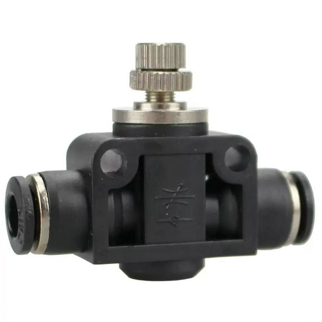 EcoNesxp 5pcs 6mm pipe OD air flow control valve connector pneumatic speed controller
