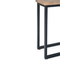 thumbnail image 3 of Skyler 18 inch Wide Solid Mango/Metal Industrial C Side Table in Natural/Charcoal, Assembled, 3 of 11