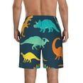 thumbnail image 3 of Disketp Men'S Swim Trunks Hawaiian Breathable Surf Beach Swimsuits Mesh Lining Beach Shorts With Pockets-Hand Drawn Seamless, 3 of 9