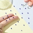 thumbnail image 6 of 3mm Hole: 0.8mm Crystal Beads Czech Crystal Bicone(451 69 302 Rondelle) 30240 Cobalt Blue, 6 of 6