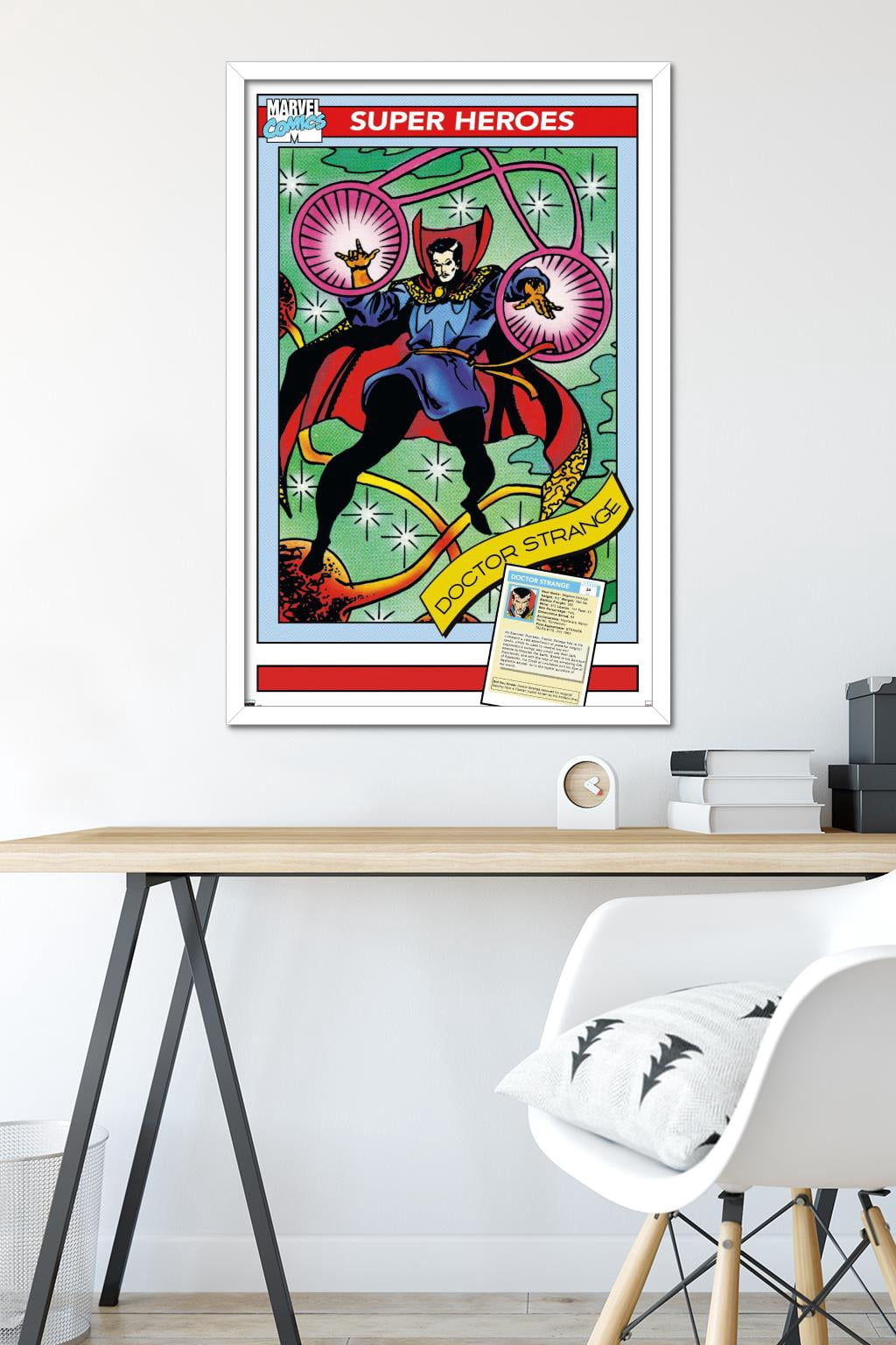 Marvel Trading Cards - Doctor Strange Wall Poster, 22.375" x 34" Framed