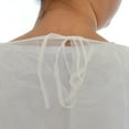 thumbnail image 2 of Dealmed Isolation Gowns, Lightweight, Disposable, Poly-Coated Barrier, White, Pack of 10, 2 of 5