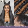 thumbnail image 2 of LUVME 18" PreMax 2.0 Wigs Nature Max Yaki Straight Ear-to-ear Glueless 13x5 Frontal HD Lace C Part Wig for Women, 2 of 10