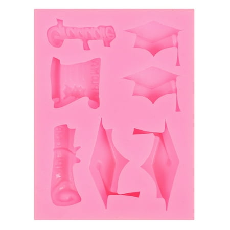

FeiraDeVaidade Cake Fondant Mold Graduation Cap Decoration Cake Chocolate Silicone Mold DIY Kitchen Tools