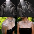 thumbnail image 2 of Fashion Statement Crystals Tassels Shoulder Chain Alloy Body Necklace for Women, Great for Weddings and Festivals, 2 of 8
