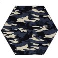 thumbnail image 1 of Camouflage Undercover Area Rug for Living Room, Dining Room, Kitchen, Bedroom, Kids, Made In USA - 7' Hexagon, 1 of 2