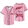 thumbnail image 1 of Kpop Stray Kids Chk Chk Boom Merch Veste de Baseball Été Femmes Hommes Mode Manches Courtes T-Shirts,S,style 7, 1 of 5