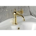 thumbnail image 4 of Kingston Brass KS3542RNK Levante One-Handle 1-Hole Bathroom Faucet with Push Pop-Up Drain in Polished Brass, 4 of 7