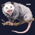 thumbnail image 3 of CafePress - Opossum Possum Animal Sweatshirt (Dark) - Classic Crew Neck Sweatshirt, 3 of 4