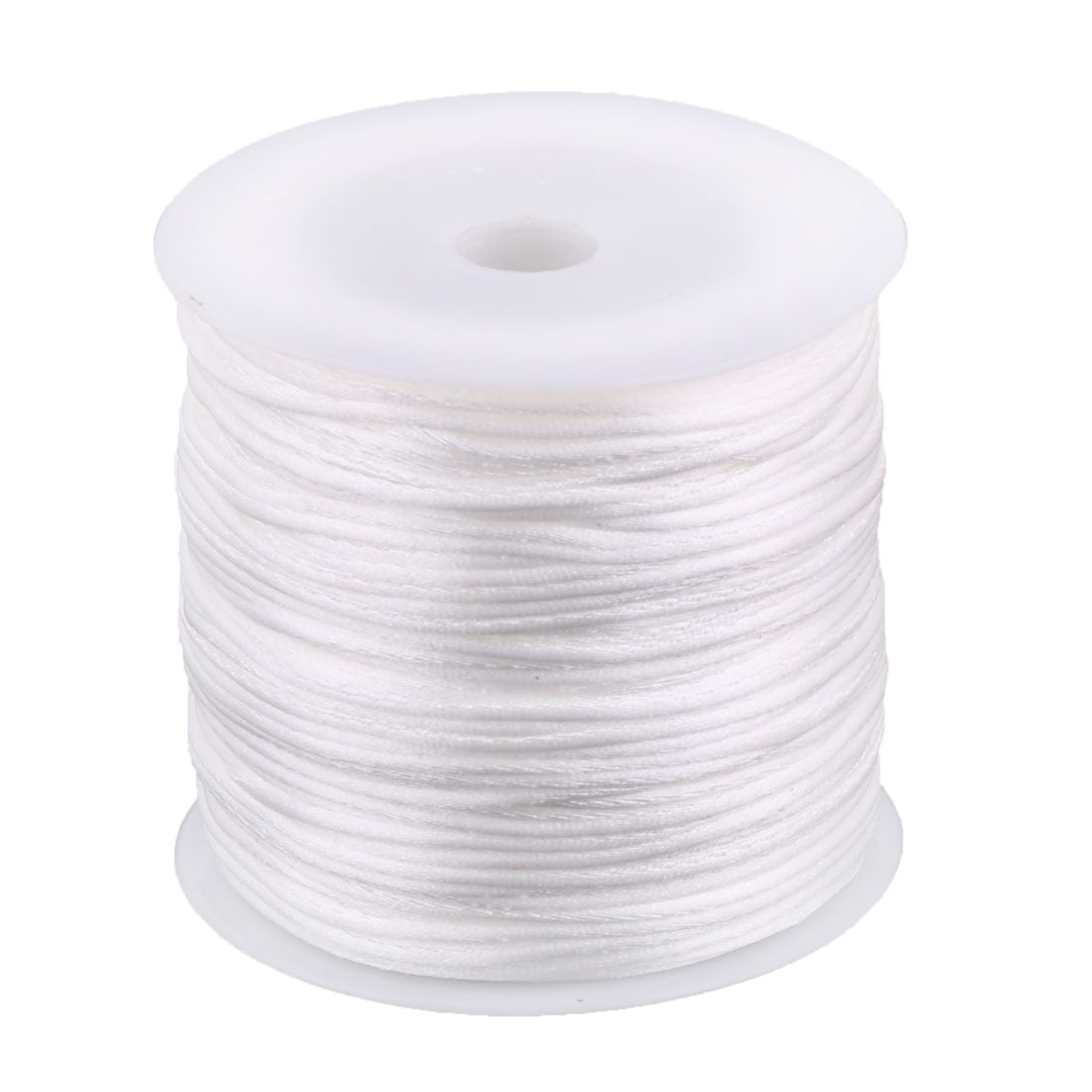 Nylon Handicraft DIY Knit Fan Decor Pendant Cord White 1.5mm Dia 78.7 Yards