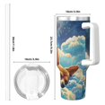 thumbnail image 4 of Salouo Artistic Starry Sky Cloud Dog for 40oz Water Bottle with Handle & Flip Straw - Stainless Steel Vacuum Insulated Tumbler-Reusable Travel Coffee Mug- Gifts for Women & Men, 4 of 8