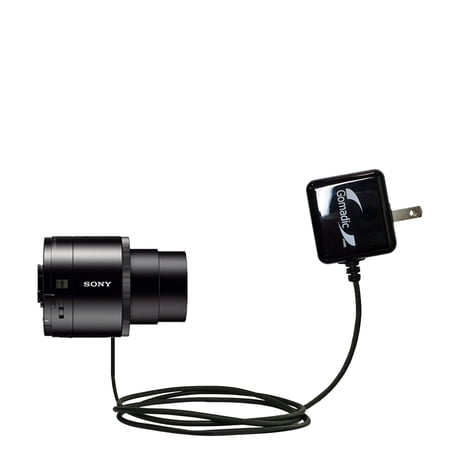 Gomadic Intelligent Compact AC Home Wall Charger suitable for the Sony DSC-QX100 - High output power with a convenient, foldable plug design - Uses Ti