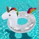 thumbnail image 3 of Bouée de sauvetage en PVC pour adulte, grande bouée de sauvetage, jouet aquatique avec paillettes transparentes, motif Licorne (90 cm), 3 of 4