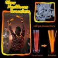 thumbnail image 3 of Glow Sticks XiawalangZhuo, 8 pulgadas, naranja, paquete de 100 obsequios para fiestas, 3 of 7