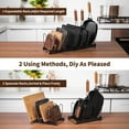 thumbnail image 5 of Behome Pots and Pans Organizer Under Cabinet, Expandable Pot Lid Organizer Holder with 10 Adjustable Dividers, Kitchen Pot Pan Lid Rack Storage Holder Organizers, Black, 5 of 7