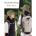 thumbnail image 7 of HonorHut Sun Protection Wide Brim Bucket Hat for Women,Green,Lightweight Packable Water Resistant with Detachable Neck Flap for Fishing Hiking Camping, 7 of 7