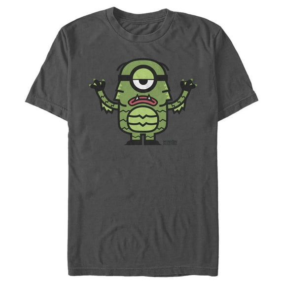 Men's Despicable Me Minions Creature From The Lagoon Graphic Tee Charcoal Medium