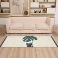 thumbnail image 2 of Yayeee Runner Rug for Bedroom 2'x6' Machine Washable Hallway Non Slip Mat, Black Cat Plants, 2 of 8