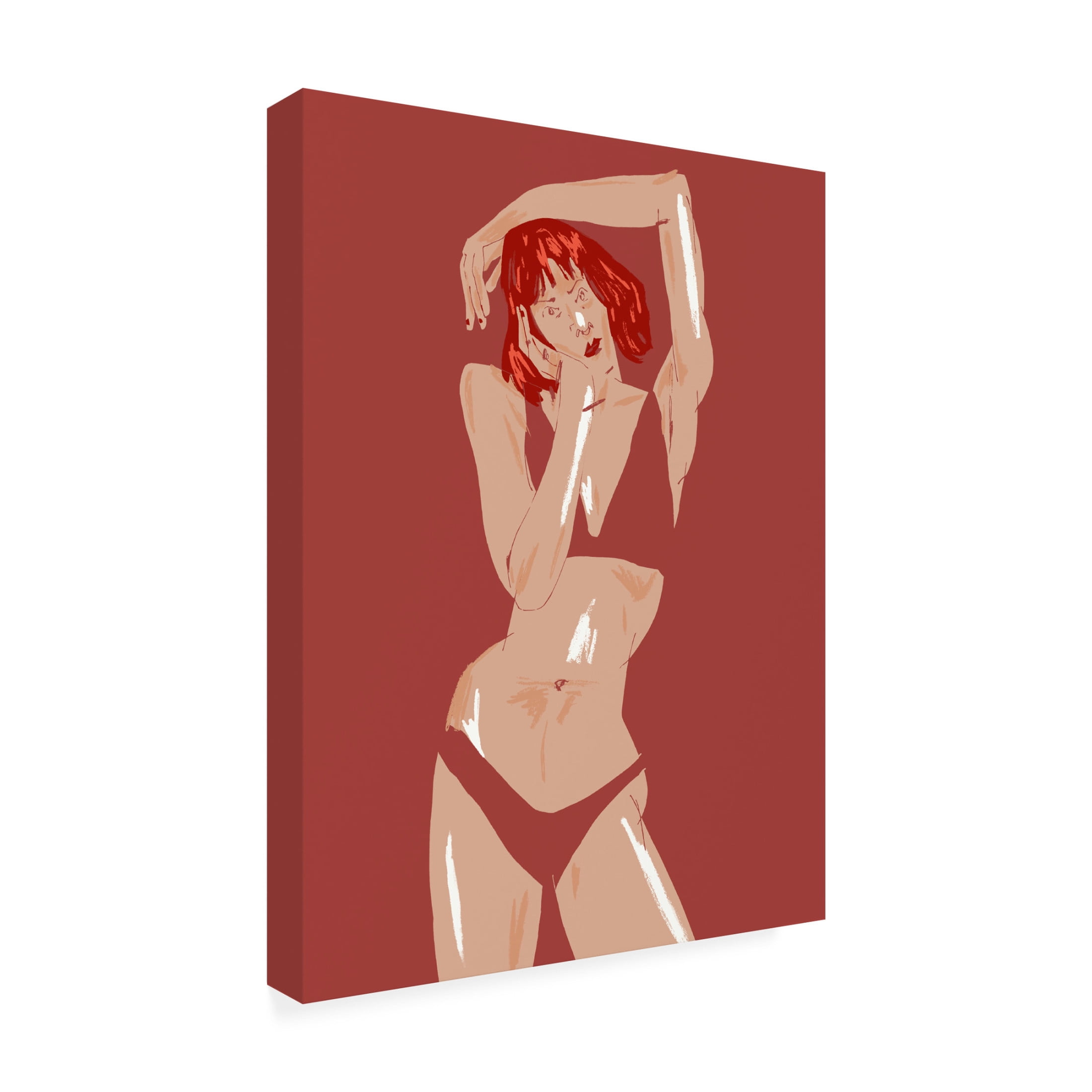 Trademark Fine Art Francesco Gulina Young Girl In Underwear Canvas Wall Art