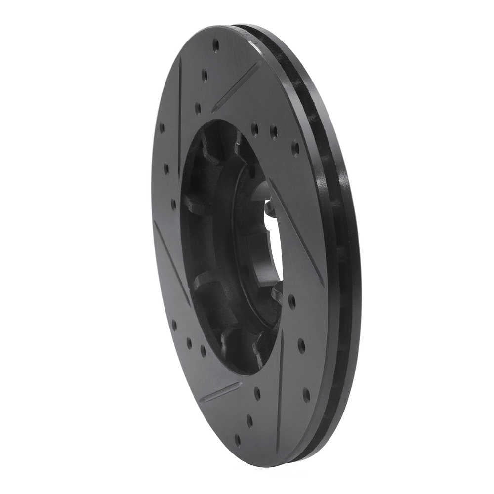 Dynamic Friction Company 633-13000R DFC Brake Rotor - Drilled And Slotted - Black