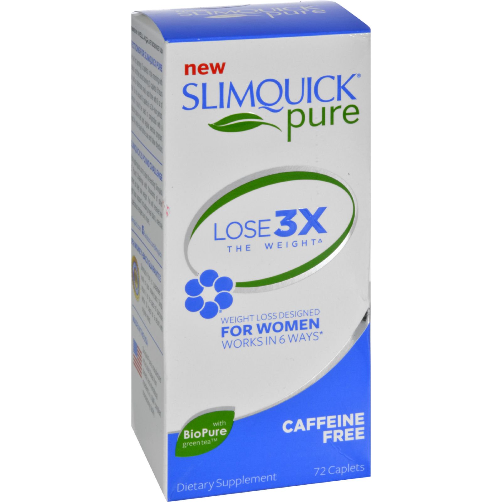Slimquick Ultra Caffeine Free Calorie Burner Weight Loss Ct, 72 Ct
