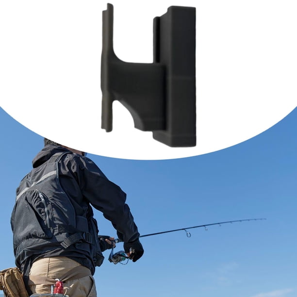 Soporte para caña de pescar, soporte horizontal y vertical, organizador profesional de pared para muelle, pared, furgoneta, kayak, garaje. Negro
