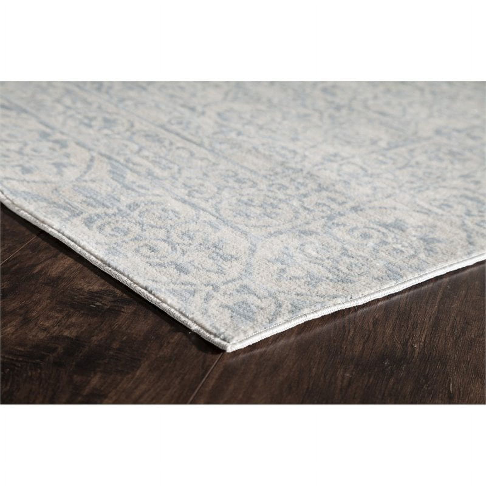 Rugs America Collection WL500C Transitional Oriental Blue Ivory Area Rug, 2' x 4'