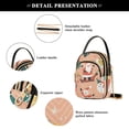 thumbnail image 4 of FORMRS Crossbody Bag for Women Quilted Travel Shoulder Cell Phone Purse with Chain Strap Handbag, Pink Christmas Santa, 4 of 7