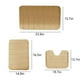 thumbnail image 3 of Set de esterillas de espuma para baño de 3 piezas | Alfombras antideslizantes de baño, forro polar de terciopelo súper suave, absorbente de agua, espuma viscoelástica gruesa, lavable a máquina, 3 of 9