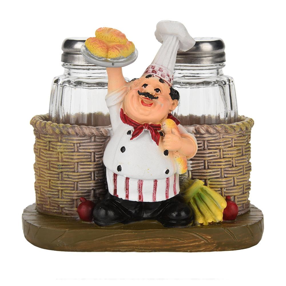 Fat Chef Kitchen Salt and Pepper Shakers Brand New 