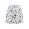 thumbnail image 2 of Uorisango Classic Flower Women's Mini Tennis Skirt Casual Fashionable Women's Active Performance Skort Comfortable Polyester Spandex Fabric Soft for Workout Pickleball Running, 2 of 7