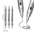 thumbnail image 3 of Leeye Silver Acrylic Glass Exquisite Art Marker Pen Tip and Suitable for Adults Adolescents in Rock 1ml Drawing DIY Craft, 3 of 5