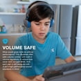 thumbnail image 3 of JLab JBuddies Studio 2 On-Ear Kids Wired Headphones, Grey/Blue, Toddler Headphones, Kid Safe, Studio Volume Safe, Volume Limiter, Folding, Adjustable, Noise Isolation, with Mic, 3 of 5