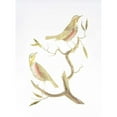 thumbnail image 3 of Nozeman 11x14 Black Modern Framed Museum Art Print Titled - Gold Foil Birds I with Hand Color, 3 of 5