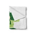 thumbnail image 2 of St. Patrick's Day Soft Flannel Fleece Throw Blanket, Lucky Lady with Clover Hat Costume Pattern, Cozy Plush for Indoor and Outdoor Use, 50" x 60", Green Green, by Ambesonne, 2 of 5