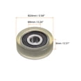thumbnail image 2 of Unique Bargains Roulement à Rouleau à Poulie en PU 6x24x8 mm, Roue de Guidage Revêtue de Polyuréthane pour Usage Industriel, Vert, 2 of 5