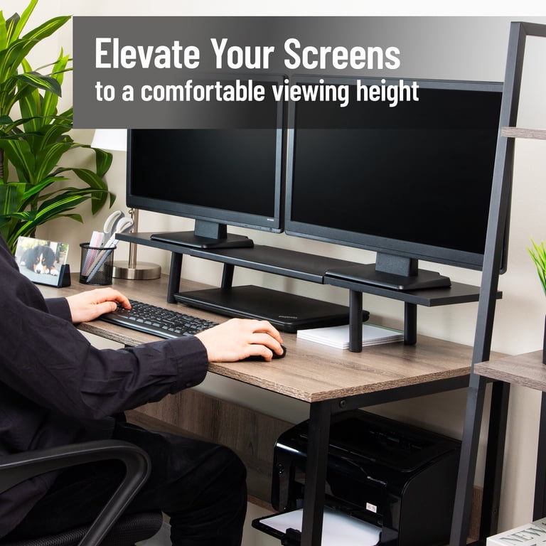 Mind Reader Extendable Monitor Stand, Adjustable Width photo 2