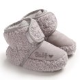 thumbnail image 1 of 1 par de zapatos de bebé, botas, pantuflas, cálidos, niñas, niños, calcetines antideslizantes para bebés y niños pequeños, gris, longitud interior: 13cm TUNC Sencillez, 1 of 5