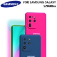 thumbnail image 2 of Funda de silicona suave de alta calidad para Samsung Galaxy S20 Ultra 5G, carcasa protectora de tacto sedoso, S20Ultra Lite qiuyongming unisex, 2 of 2