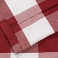 thumbnail image 5 of Norbi Plaid Gingham Custom Fit Farmhouse Window Curtain Tie Up Shades For Small Windows Red 23.61*47.22in, 5 of 8