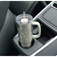 thumbnail image 2 of Holiday Time 40oz STAINLESS STEEL TUMBLER WITH STRAW SNOWFLAKE, 2 of 7